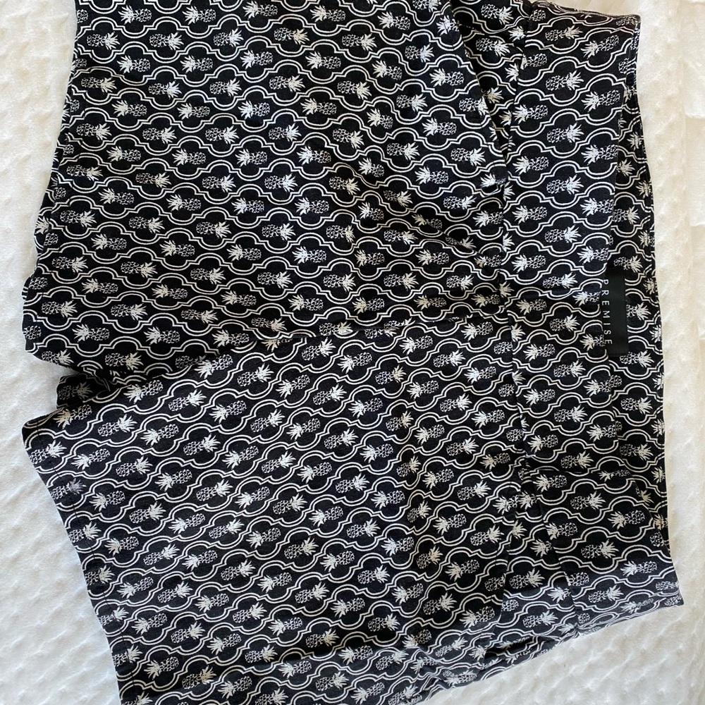Black and White Patterned Pants